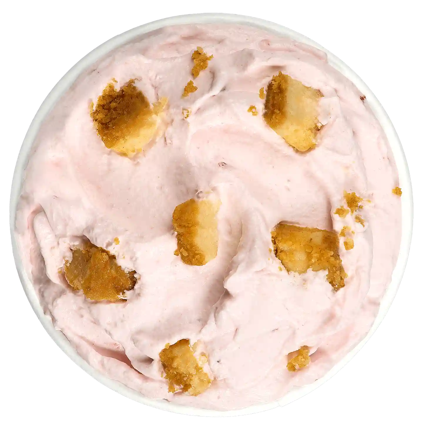 Frutos Rojos Pay de Queso Blizzard de DQ con cuchara roja.